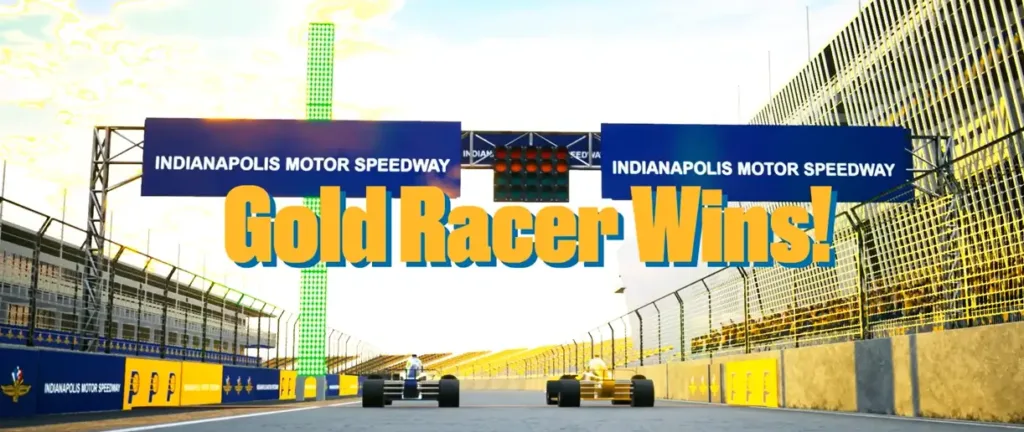 A Sports Car in a Stadium Indianapolis 500 Euphoria XR