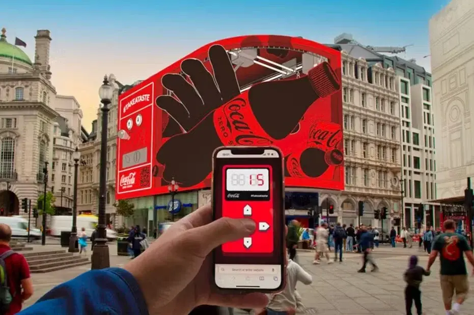 15 Examples of Augmented Reality Brand Experiences 1 Coca-Cola Zero Sugar’s AR Marketing Experience - Euphoria XR