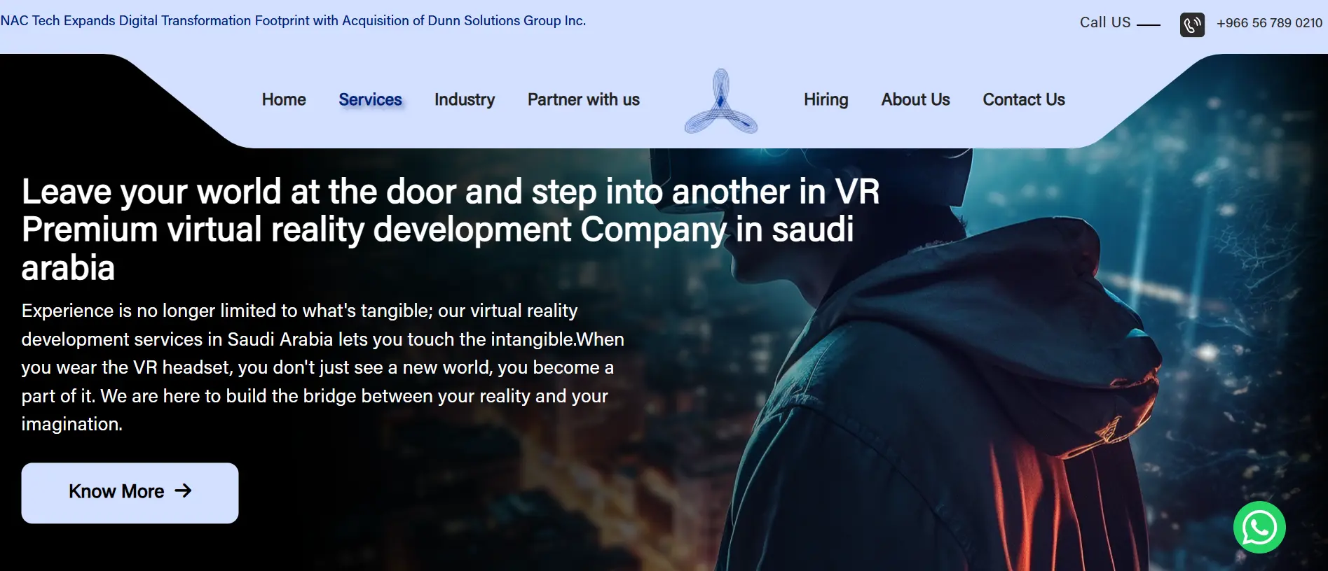Top AR/VR Development Companies in Saudi Arabia 4 NAC Tech Solution - AR VR Development Company in Sudia Arabia