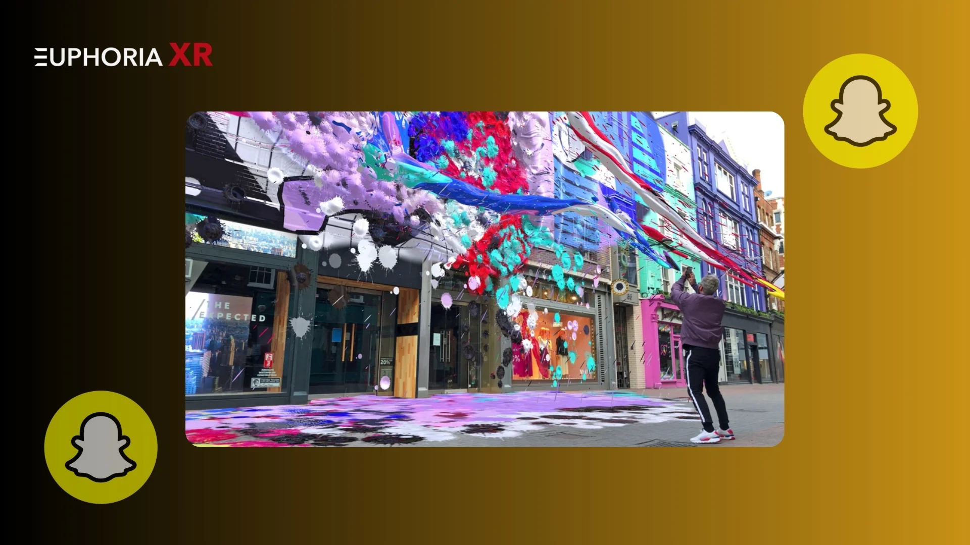 Augmented Reality (AR) in Social Media: A Complete Guide 3 Snapchat AR City Painter Compain - Euphoria XR
