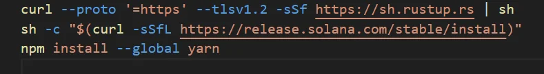 Install Rust, Solana CLI, and Yarn - Euphoria XR