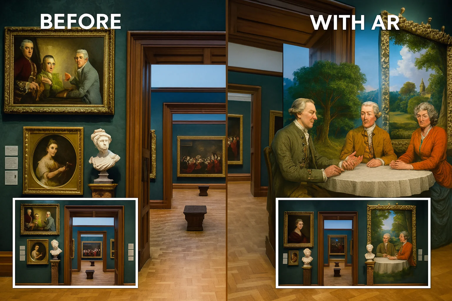How Augmented Reality is Enhancing Museum Storytelling 4 National Gallery, London AR Experience - Euphoria XR