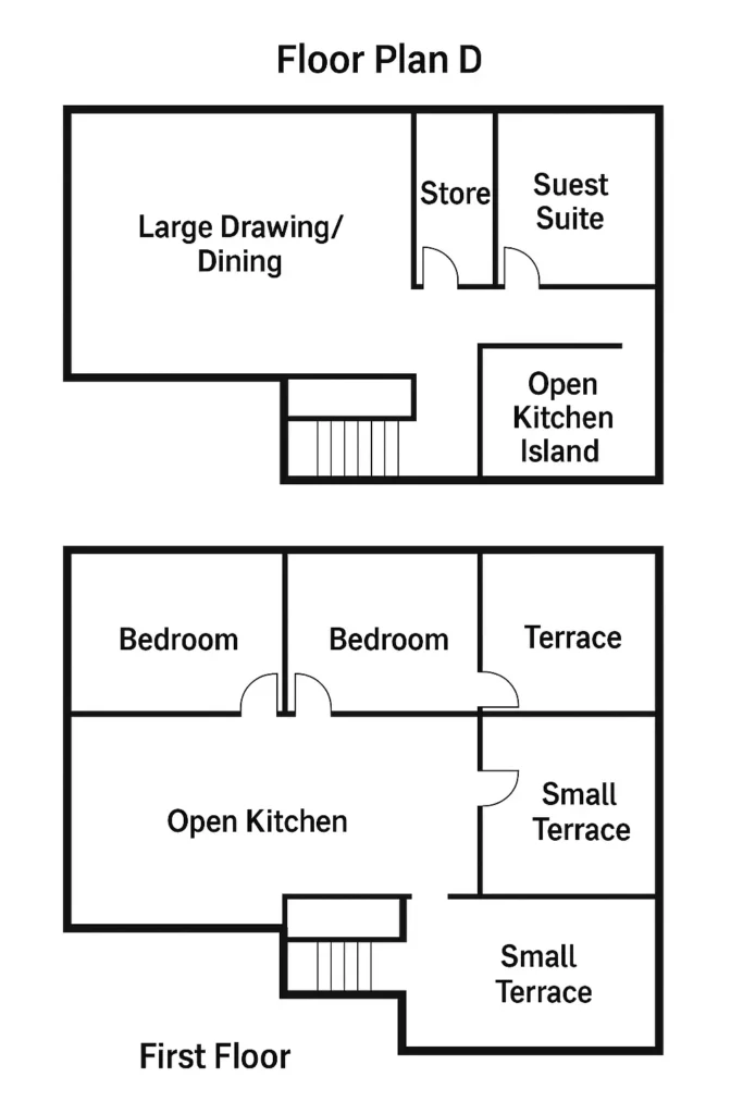 Floor plan d - gharhub