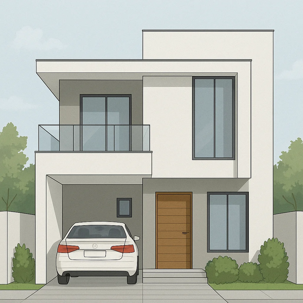 Modern minimalist house design - ghar hub