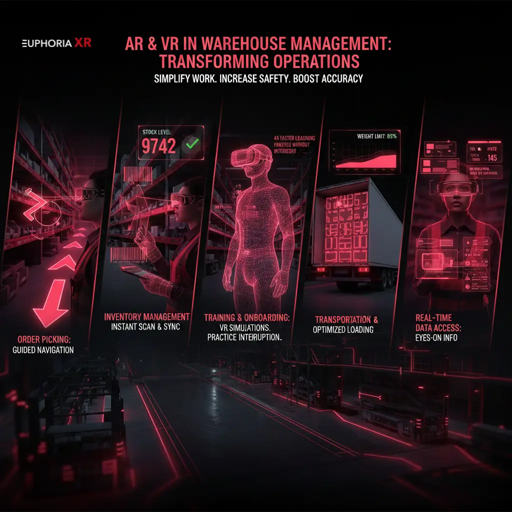 Applications of AR and VR in Warehouse Management - Euphoria XR
