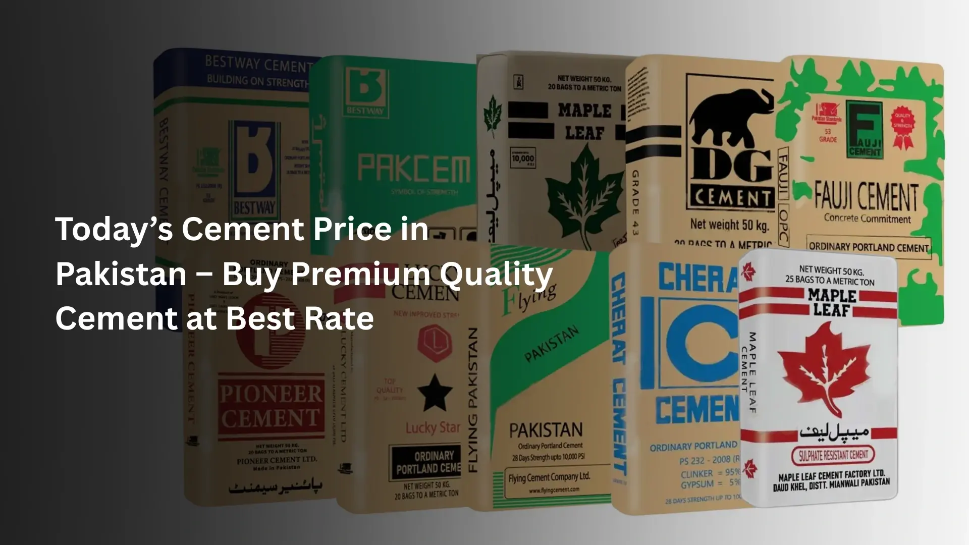 Today's Cement Price in Pakistan - Buy Premium Quality Cement at Best Price - GharHub