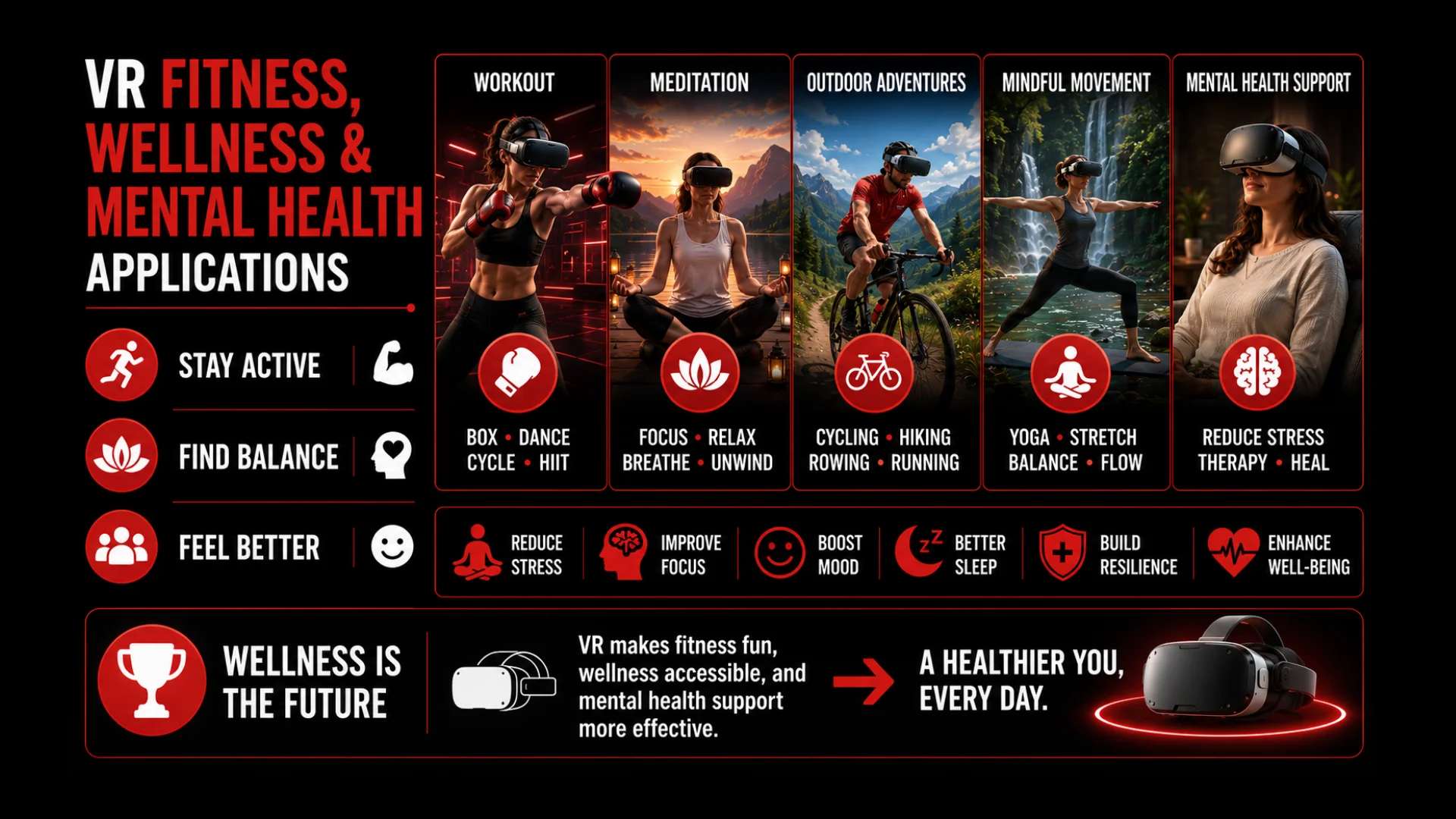 VR Fitness, Wellness & Mental Health Applications - VR Trends & Innovation - Euphoria XR